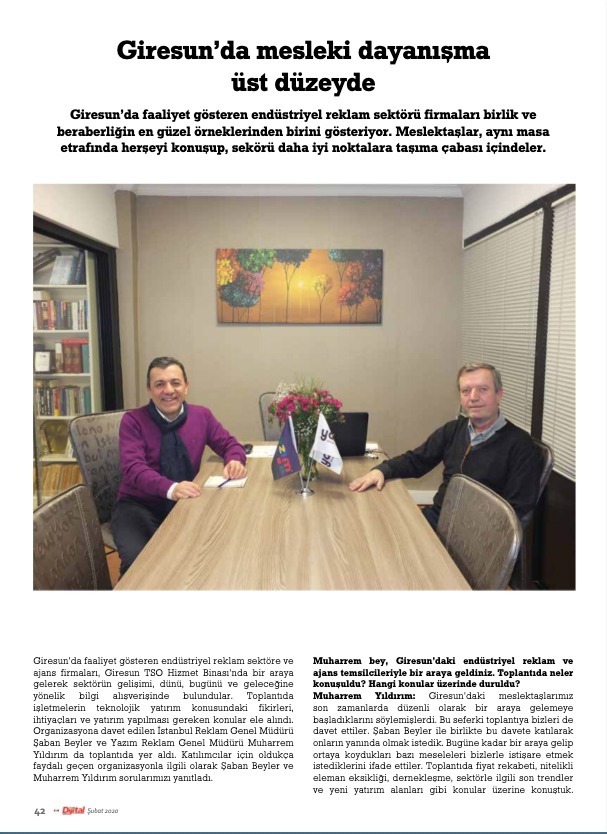 Sektör Toplantımız Ulusal ve Yerel Basında